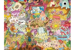 LUCKY PUZZLES ESTD 2020 Lucky Puzzles 'Giggles Under The Sea' | 500 Piece Jigsaw Puzzle for Adults & Kids 12+ | Colorful Underwater Scene with Whimsical Sea Creatures | Family Fun | Unique Brain Teaser