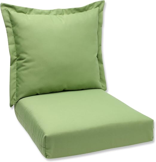 Amazon Com Pillow Perfect Sunbrella Canvas Indoor Outdoor Deep Seating Cushion Set Ginko Home Kitchen