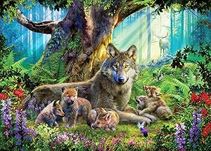 Ravensburger 15987 Wolves in The Forest 1000 Piece Puzzle for Adults - Every Piece is Unique, Softclick Technology Means Pieces Fit Together Perfectly