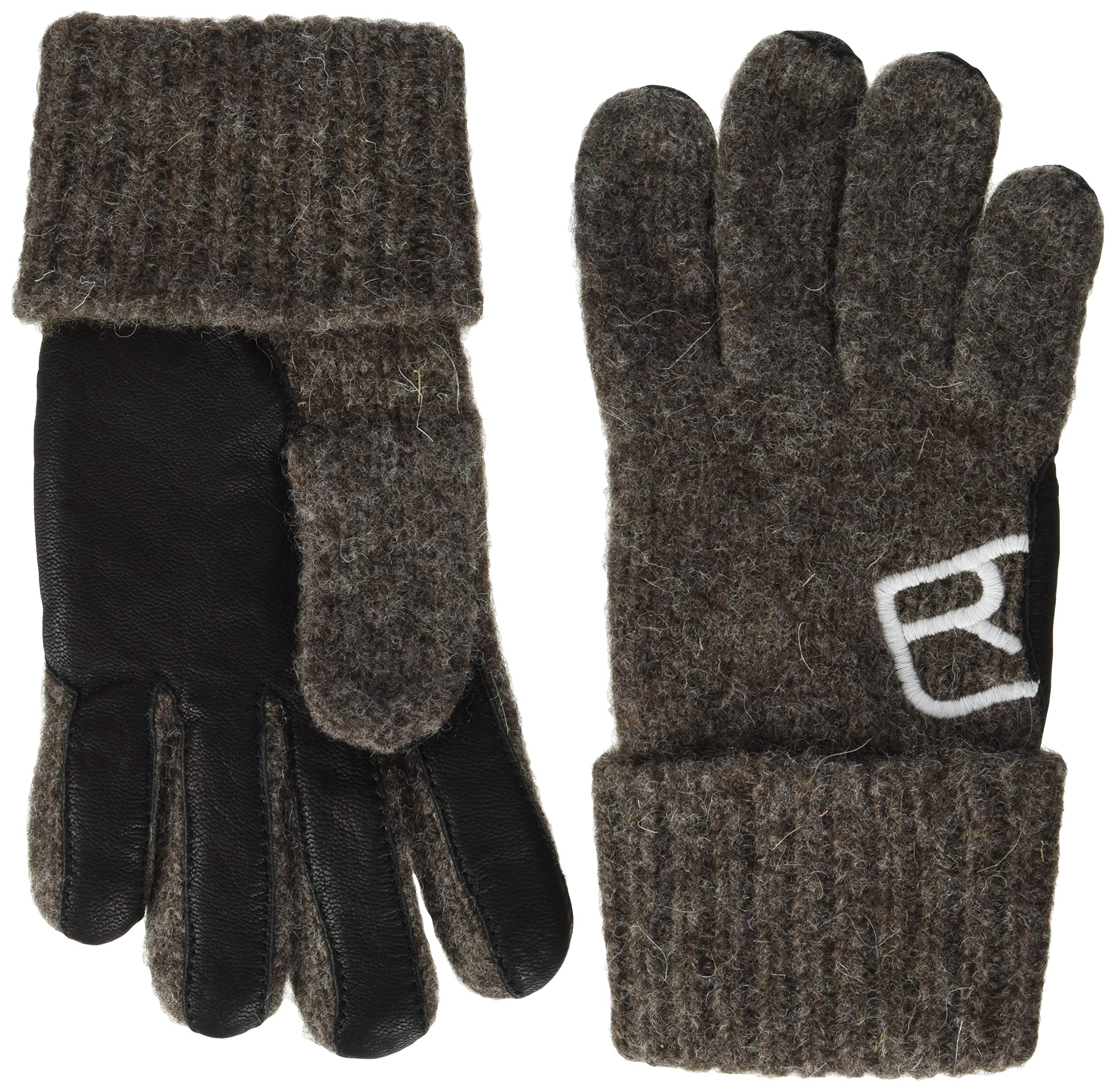 ORTOVOX Swisswool 5150200007 Women's Gloves Classic Leather Black Sheep S