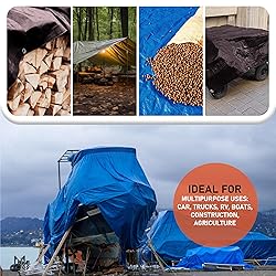 HOMESTEAD Waterproff Tarp 20' x 30', Medium Duty 10