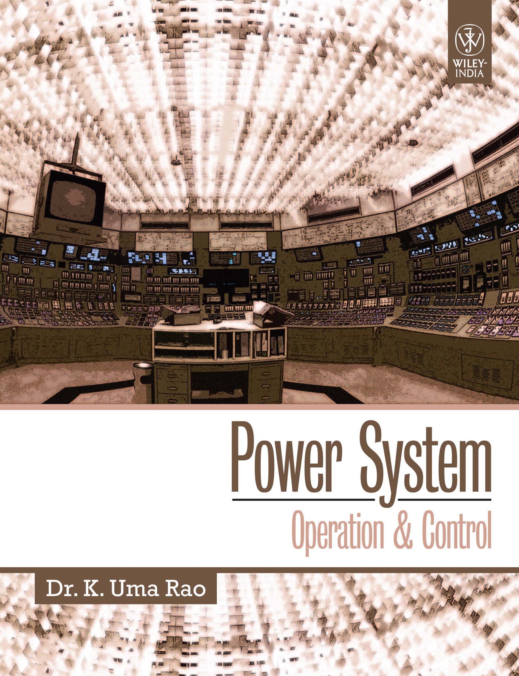 POWER SYSTEM OPERATION AND CONTROL BY SIVANAGARAJU PDF