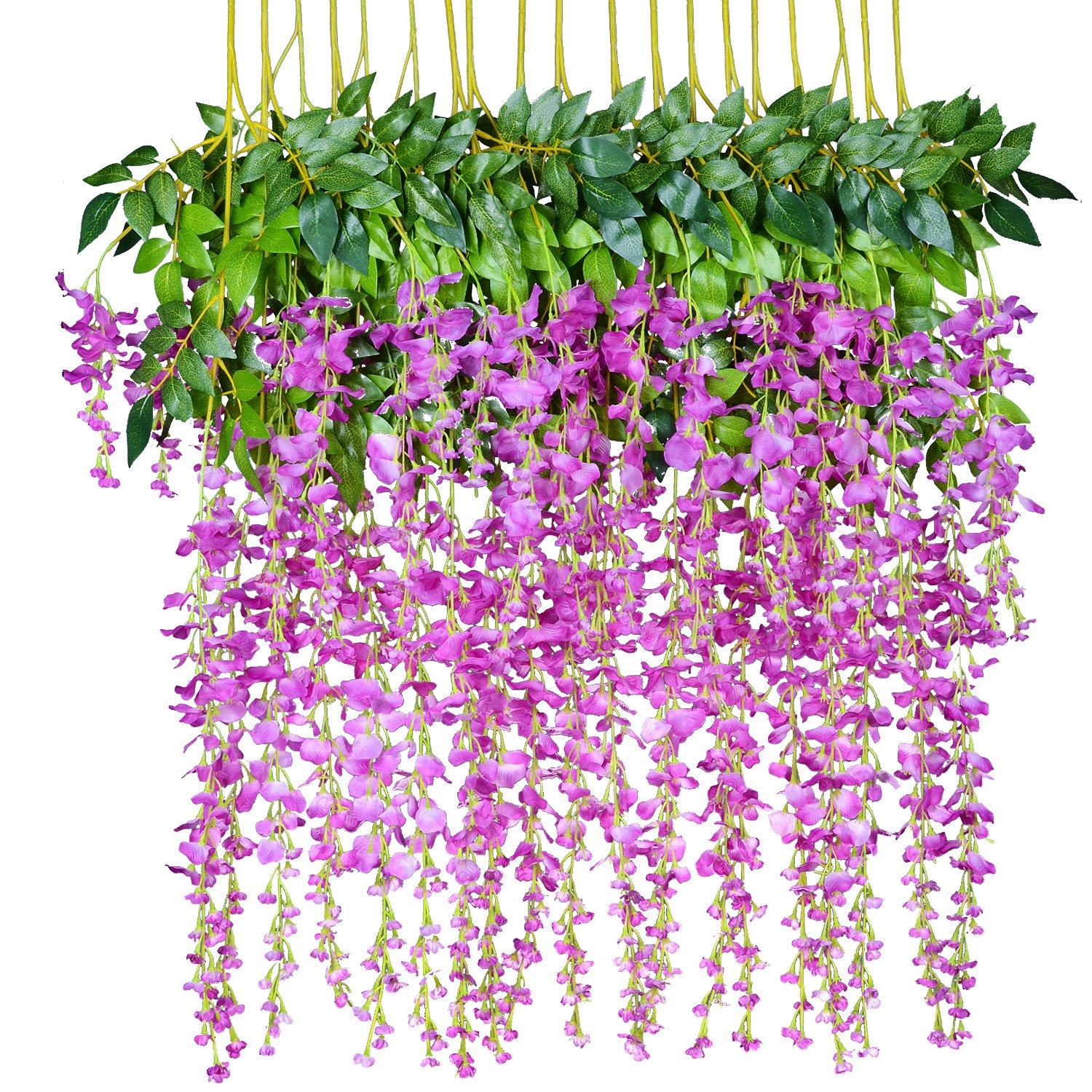 Amazoncom 12 Pack 1 Piece 36 Feet Artificial Flowers Silk