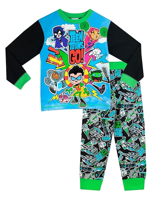 title=Teen Titans Go- Pigiama a maniche lunga per ragazzi di Teen Titans Go