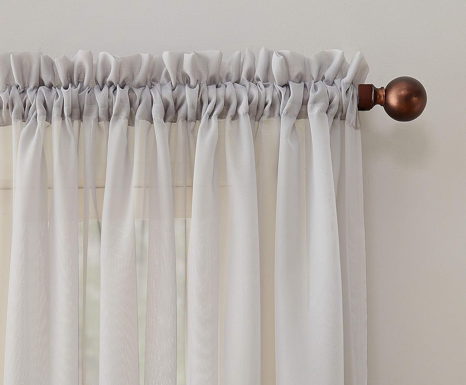 Mainstay Marjorie Sheer Voile Curtain Panel, 59x84 Silver