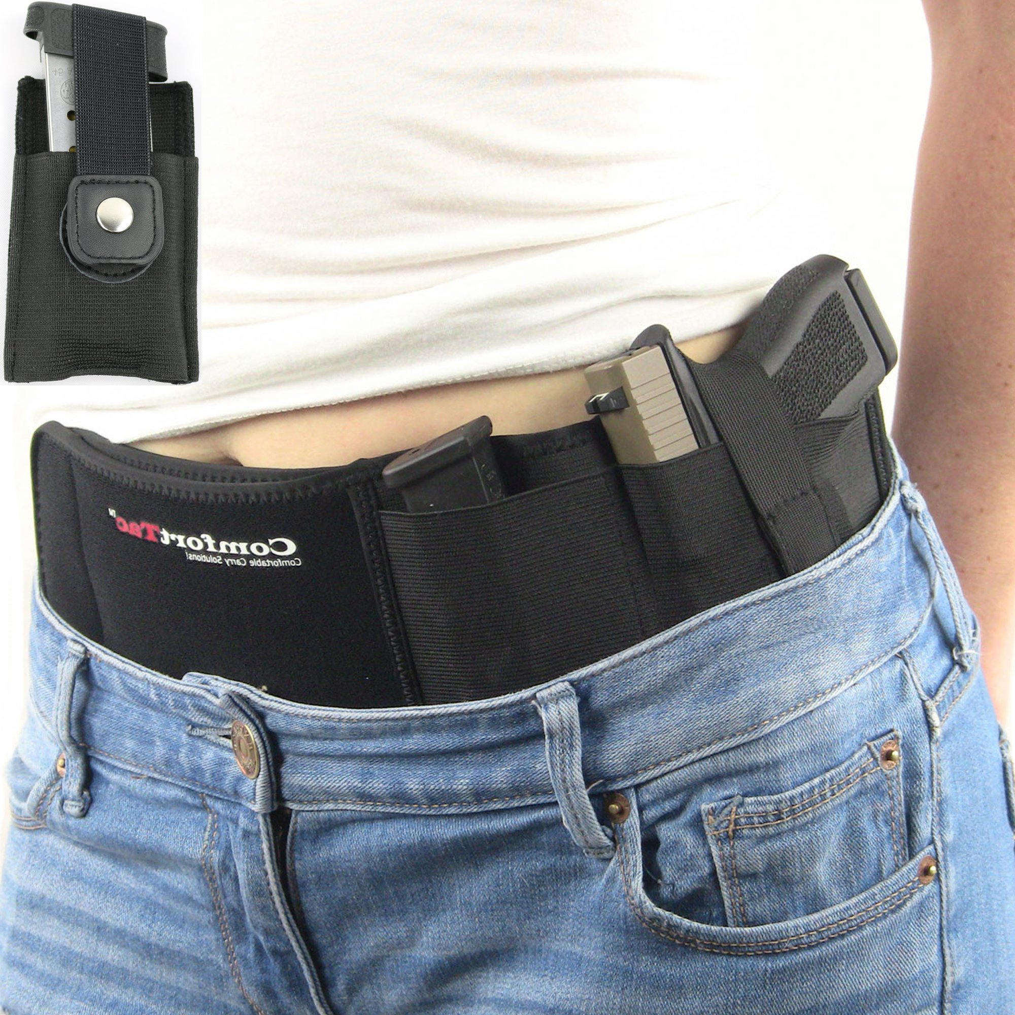 Ultimate Belly Band Holster for Concealed Carry Black Left Hand Top Quality Draw eBay