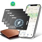 OTIC Wallet Tracker Card –Apple Find My Card Slim 1.7mm Smart Card Wallet Finder Item Locatorfor iPhone, Passport, Luggage, Keys Rechargeable & IP67 Waterproof, 4 Pack