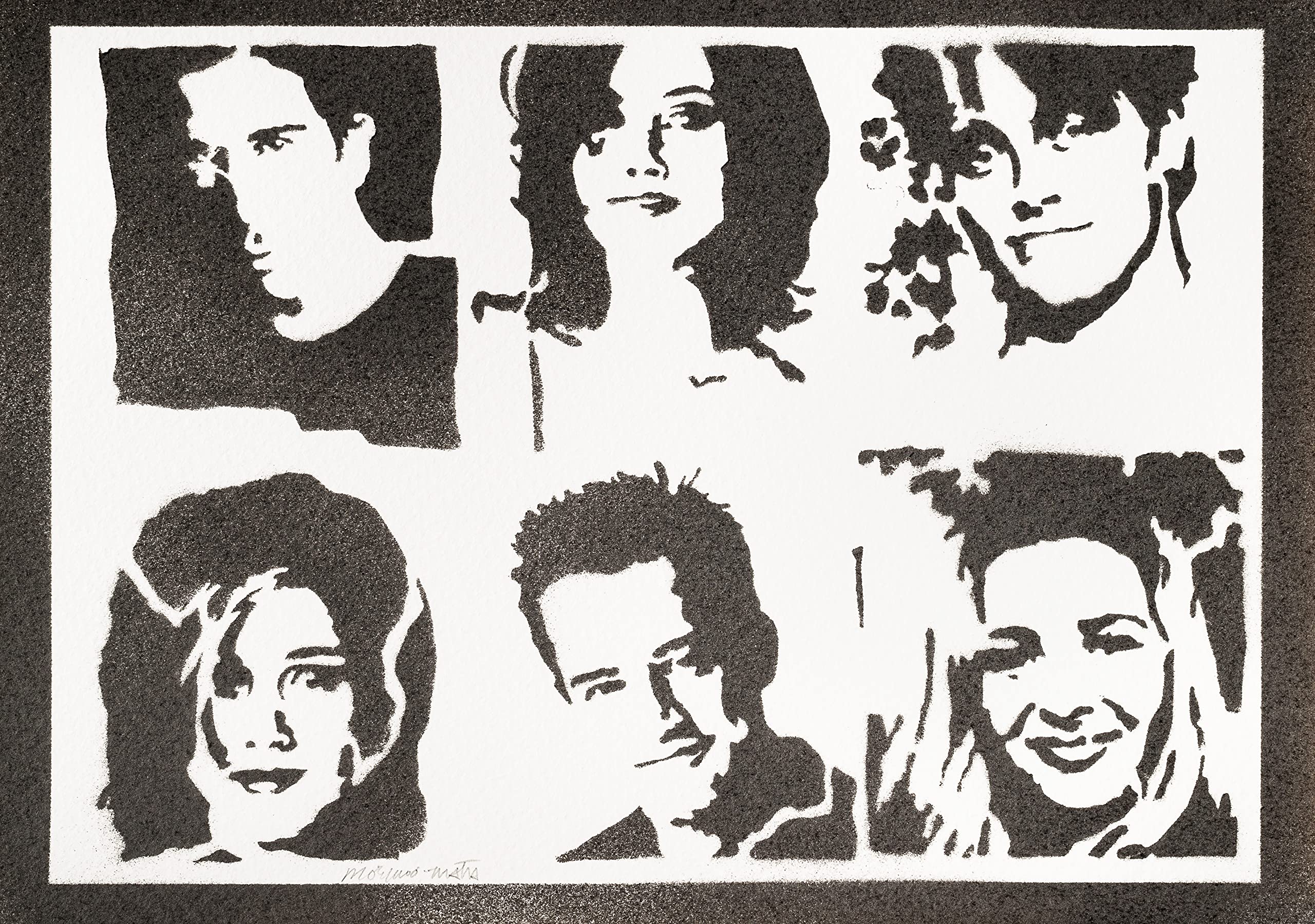 moreno-mata Real Handmade Graffiti Frie... TV Series Poster Room Decor Home Wall Art Decoration Bedroom Gifts for Men and Women