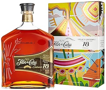 Flor de Cana Centenario 18 Years Old Legacy Edition I mit Geschenkverpackung Rum (1 x 1 l)