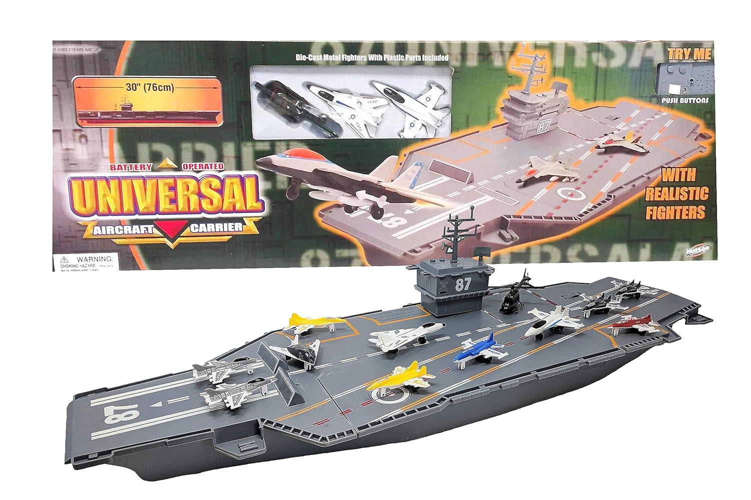 aircraft carrier toy with planes