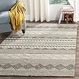 Grey and white diamond rug