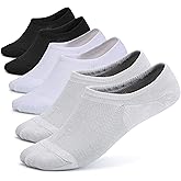 Leotruny Women’s 6 Pairs Bamboo Mesh Design Low Cut Non Slip No Show Socks