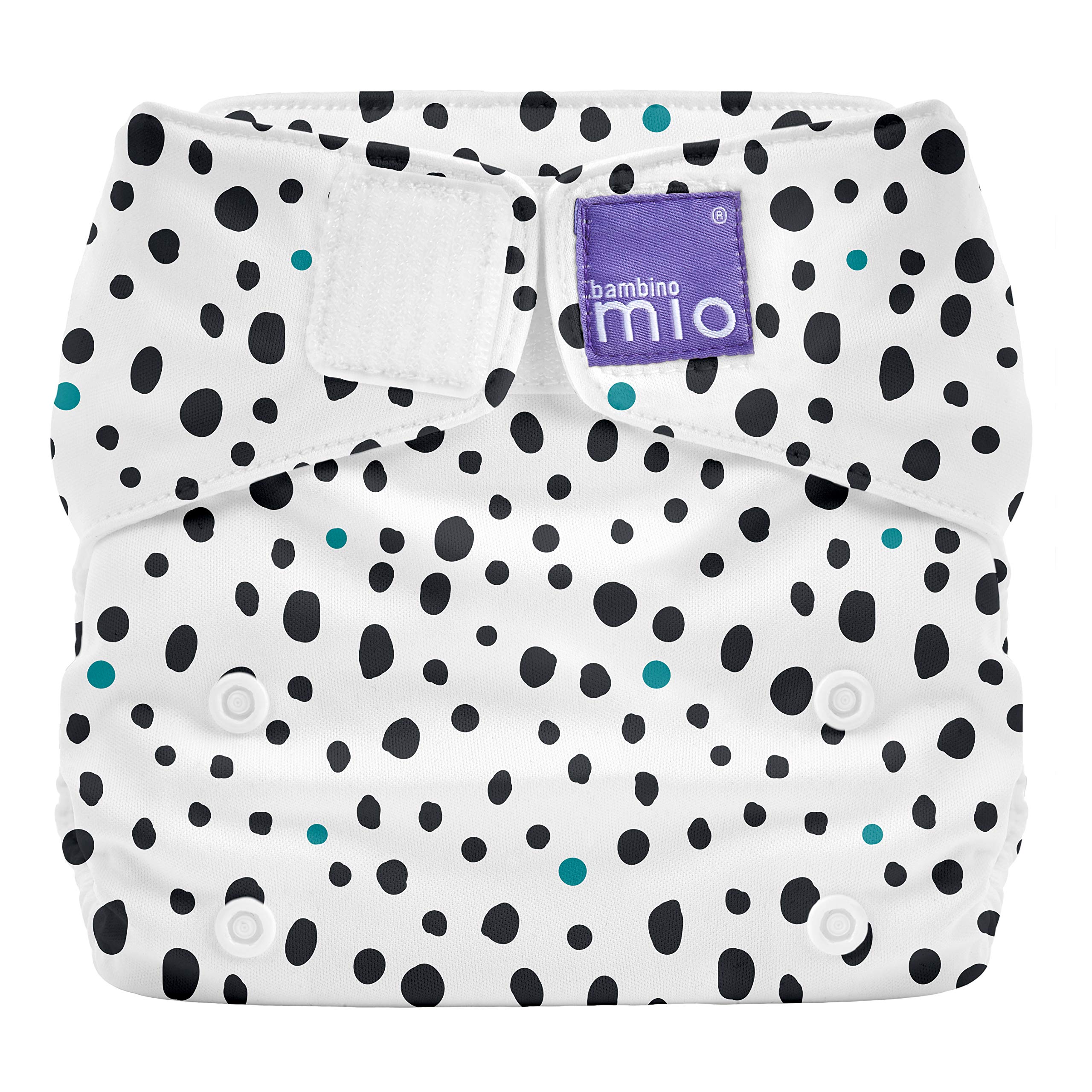 Bambino Mio, Miosolo Classic All-in-One Reusable Nappy, Eco Chemical Free Nappy (Dalmatian Dots, One Size)