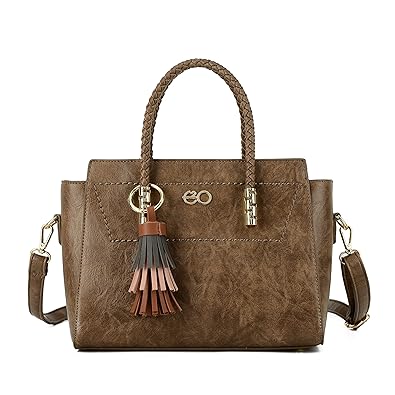 E2O Solid Pink Satchel With Long Belt