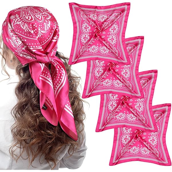 Pañuelo Pequeño De Seda Para Mujer, Bufanda Cómoda Y Suave, Cuadrada