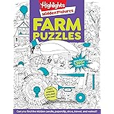 Farm Puzzles: Ultimate Farm Picture Puzzle Book with Over 1,200 Objects to Seek and Find, Farm-Themed Activity Book for Kids 6 and Older