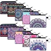 Boao 10 Pieces Small Change Purse Bulk Coin Purse Mini Pouches Wallet Bag with Zipper for Women Girls