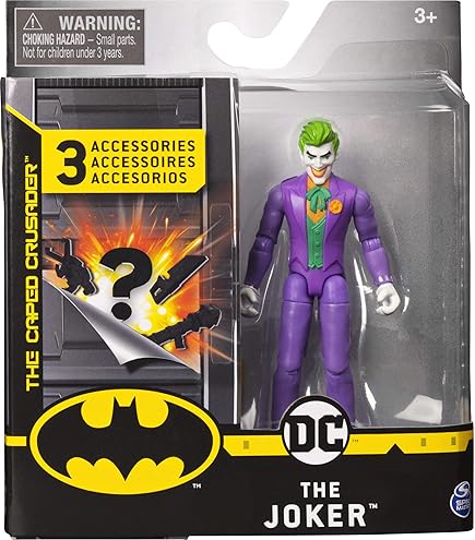 Amazon.com: DC Batman 2020 The Joker 4-inch Action Figure by Spin