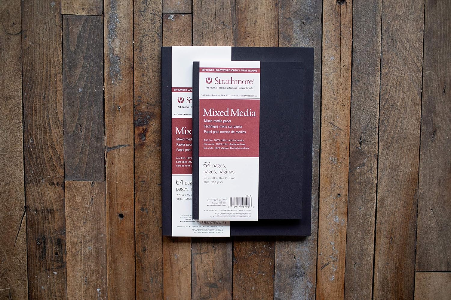 Pro-Art Strathmore Mixed Media Softcover Journal 5.5-inch x 8-inch, 32 Sheets, White, 5.5x8.5 - Image 5