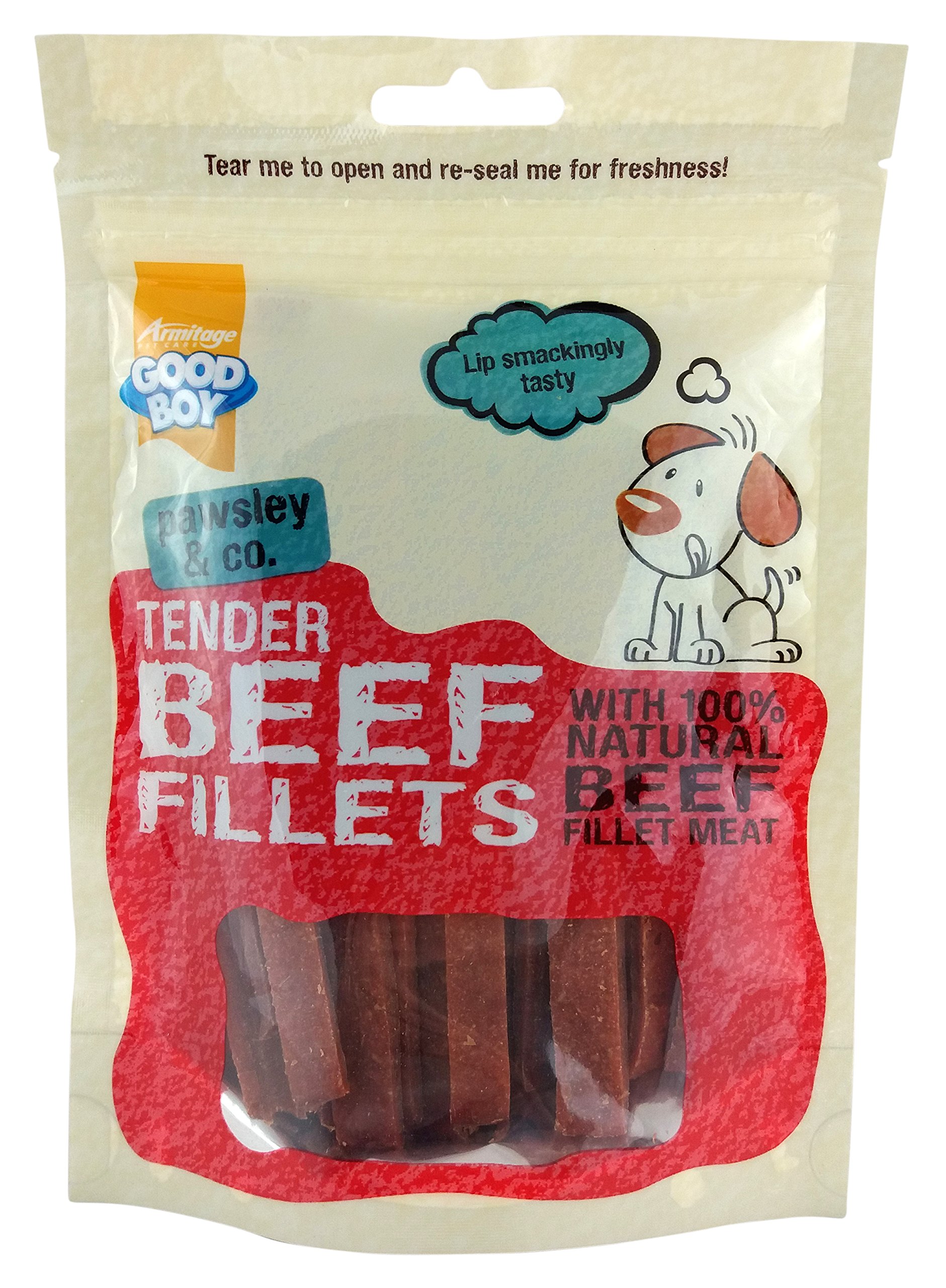 Good Boy Tender Beef Fillets - 90G (3 Packs)