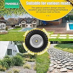 10-Inch 4.10/3.50-4 Tire and Wheel Flat Free by
