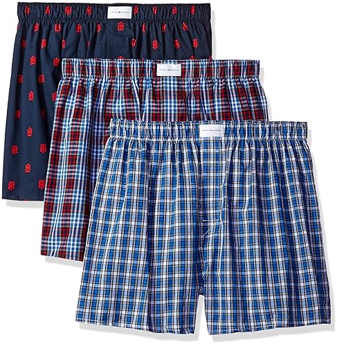 Tommy Hilfiger mens Multipack Cotton Classics Woven Boxer - Main Image