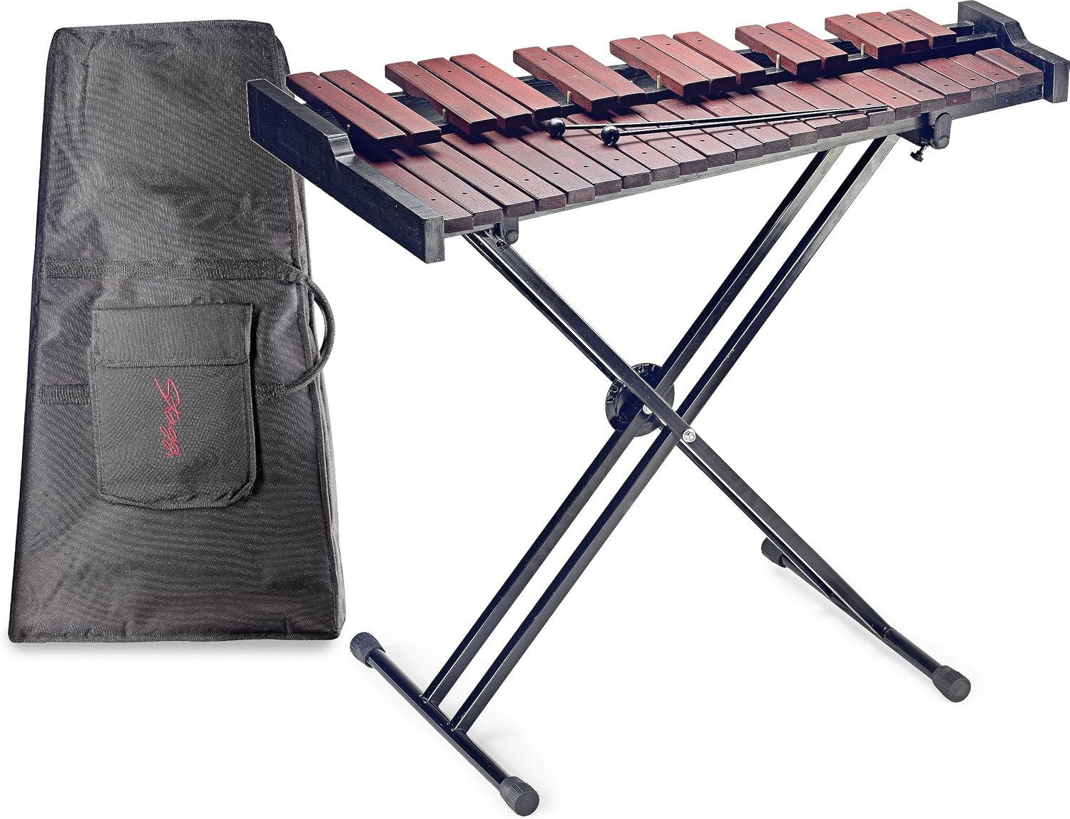 Stagg XYLOSET 37, 37 Key Xylophone with Mallets and Stand Amazon.ca Musical Instruments