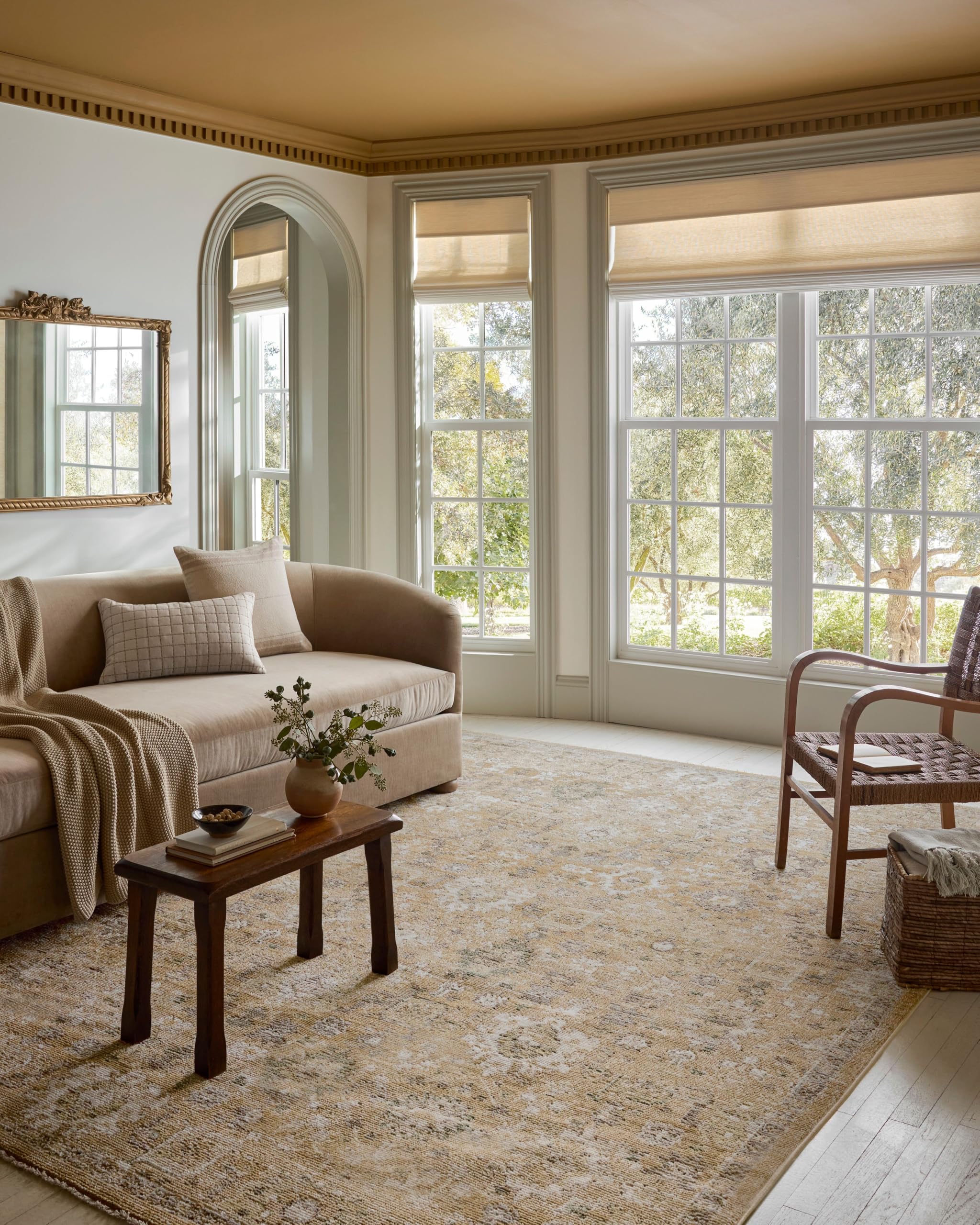 Photo 1 of **DIRTY FROM TRANSPORT **Loloi Magnolia Home by Joanna Gaines Pace Collection PAC-07 Sunset/Stone 7'-10" x 10' Area Rug