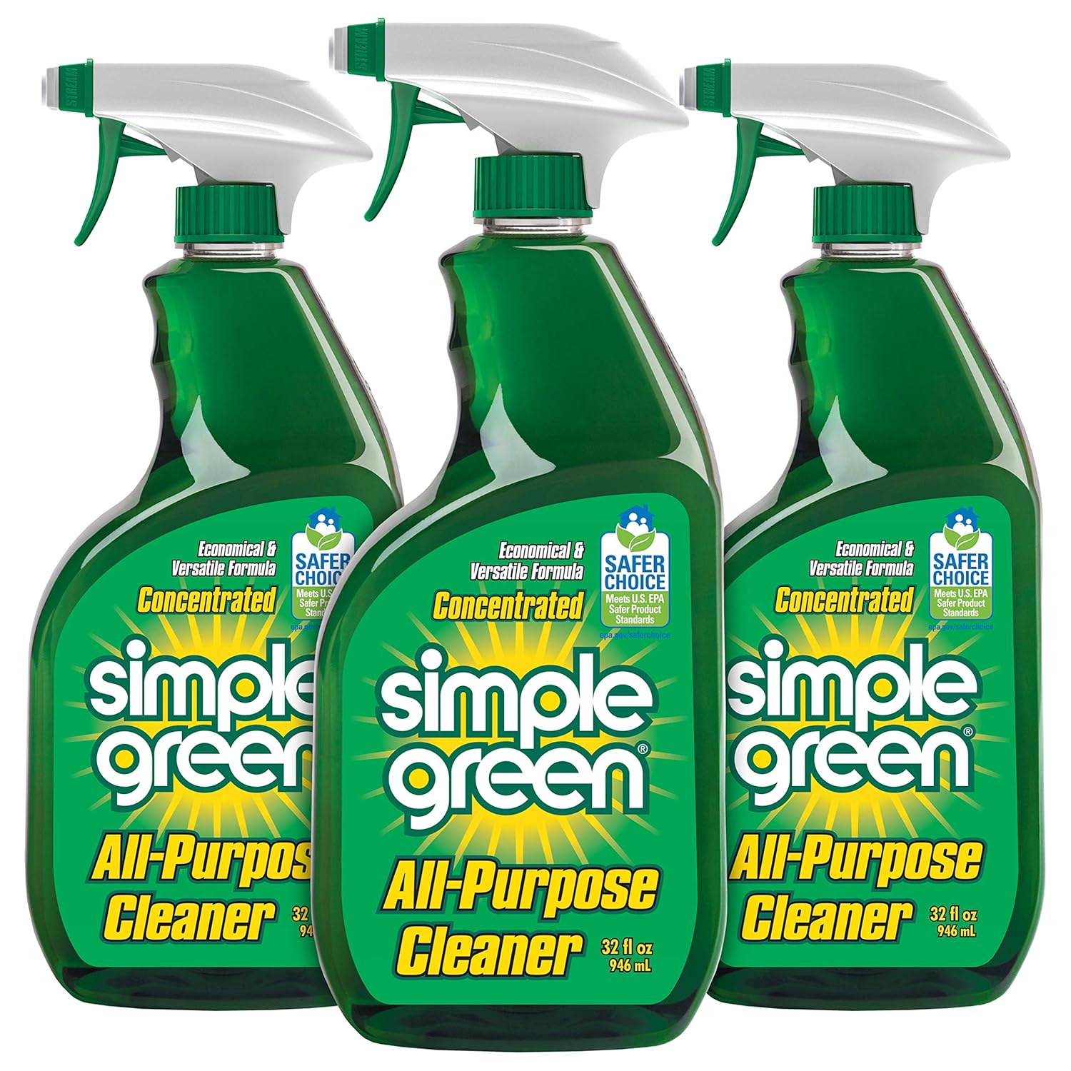 Simple Green AllPurpose Cleaner, 32 Fl Oz (Pack of 3), Original, 96 Fl Oz: Industrial & Scientific