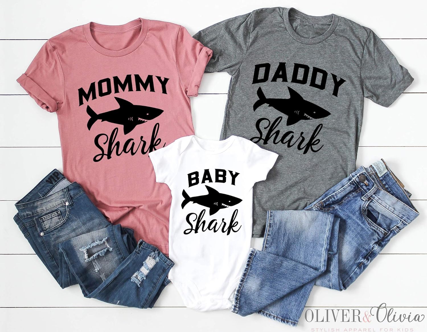 baby shark t shirts for family