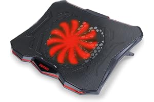 ENHANCE Cryogen 5 Gaming Laptop Cooling Pad Stand - Laptop Cooler with 7 Adjustable Height Settings & Dual USB Ports for 17 i