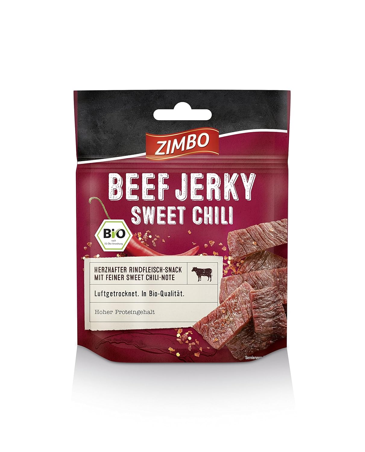 Zimbo Bio Beef Jerky Sweet Chili, 25 g Amazon.de Amazon Pantry