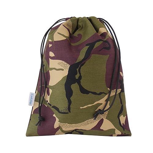 Wash Bag Drawstring Toiletry Bag Green Camouflage Amazon.co.uk Handmade