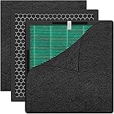 KUETERYUN ET066 Pet Air Filter Compatible with Evalit ET066& AJR AP2601 Air purifer Replacement Filters,3-Stage Filtration,2pack