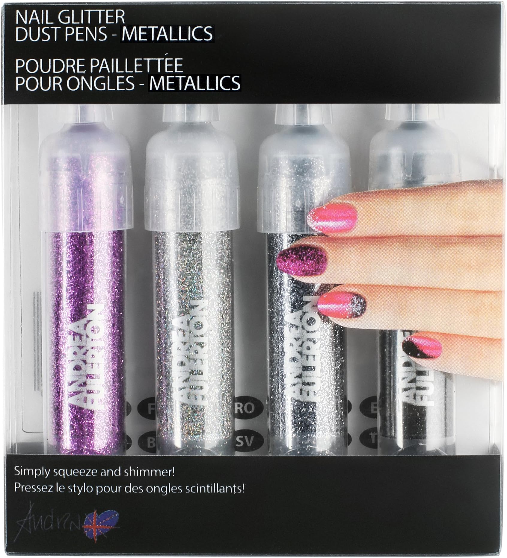 Nail Glitter Dust Pens METALLICS