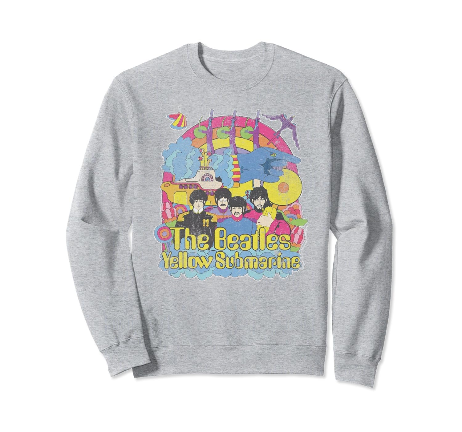 Yellow Submarine Bursting Beatles Hoodie4LVS 4loveshirt