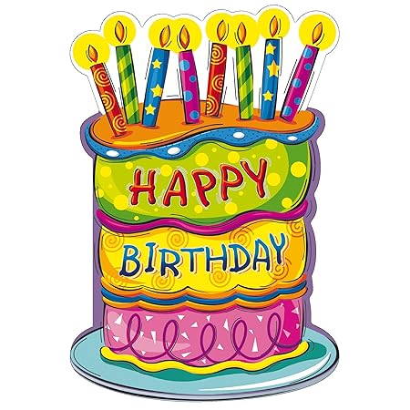 Susy Card 11286176 Glückwunschkarte Geburtstag, Torte, A4