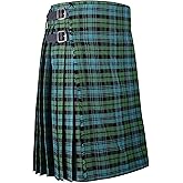 Men's Scottish Traditional 8 Yard Tartan Kilt, Highland Wedding Wool Kilt