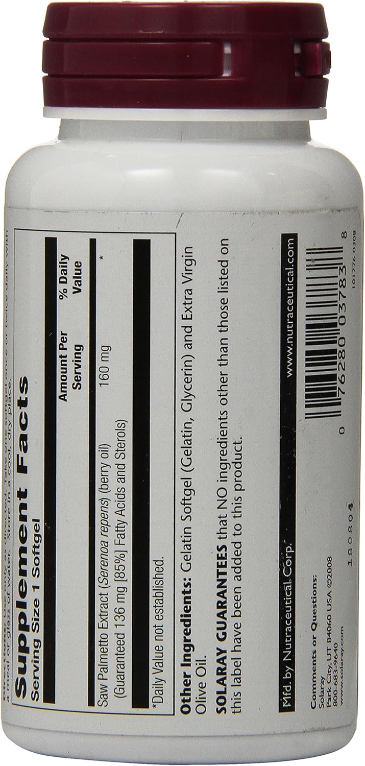 Solaray Saw Palmetto Berry Extract, 160 mg | 120 Count: Health & Personal Care