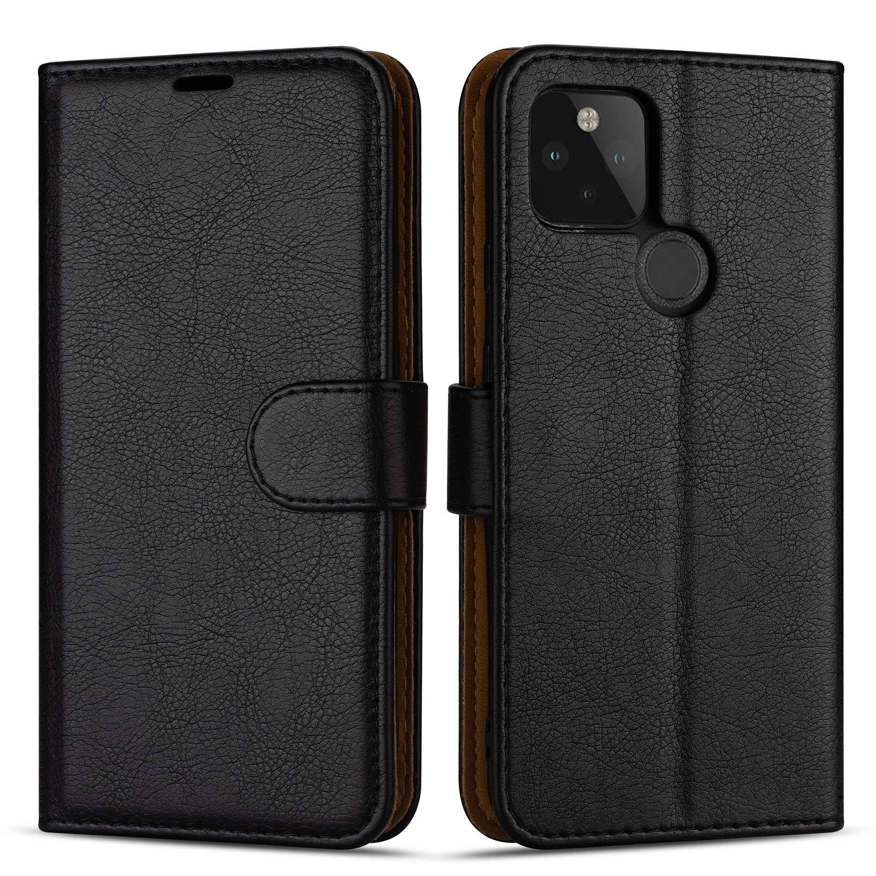 Case Collection Premium Leather Folio Cover for Google Pixel 5 Case (6.0") Magnetic Closure Full Protection Book Design Wallet Flip with [Card Slots] and [Kickstand] for Google Pixel 5 Phone Case