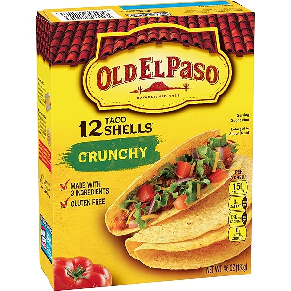 OLD EL PASO CRUNCHY SHELLS, GLUTEN FREE, 12 CT, 4.6 OZ