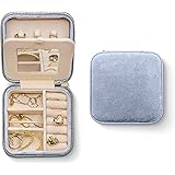 Benevolence LA Plush Velvet Travel Jewelry Organizer Box, Travel Jewelry Case, Jewelry Box for Girls, Teen Girl Gifts, Birthd