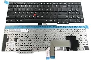 SUNMALL New Laptop Keyobard Replacement with (Frame and Pointer) for IBM Lenovo ThinkPad Edge E531 E540 W540 W541 W550 W550S 