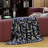 Valerian Luxury Velvet Touch Ultra Plush Christmas Blanket |Soft, Warm, Cozy|Holiday Printed Fleece Throw/Blanket-50 x 60inch, Peace and Joy