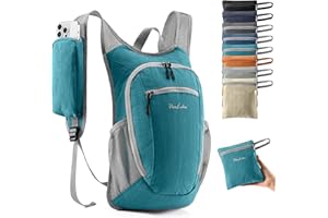 Uselike 10L Small Hiking Backpack Travel Daypack Lightweight Packable Back Pack for Women Men(Teal Blue)
