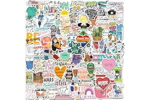 CHARON Nurse Stickers, Positive Stickers 100PCS Waterproof Vinyl Inspirational Stickers for Laptop, Bumper, Water Bottles, Computer, Nurse Accessories for Work