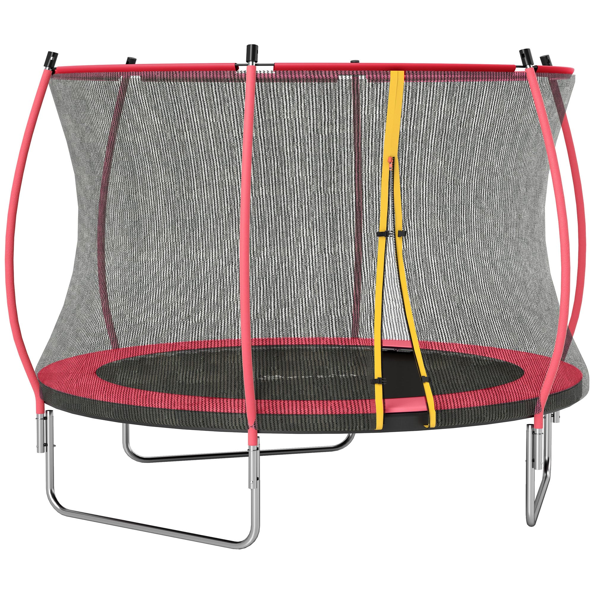Photo 1 of ***PARTS ONLY***
Soozier 10ft Trampoline Outdoor, Recreational Trampoline with Net Enclosure, Curved Poles and Safety Spring Cover for Kid Adults, ASTM Approved, Red