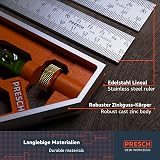 PRESCH Presch Combination Square Set 150mm 300mm Metric with Ruler view 5