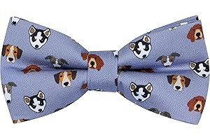 OCIA Cute Pattern Pre-tied Bow Tie Adjustable Bowties for Adult & Children