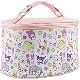 Sanrio Hello Kitty Makeup Bag – Makeup Organizer, Travel Toiletry Bag for Women & Girls | Cute Cosmetic Bag, Train Case for Kids, Travel Bag, Toiletry Bag for Women, Make up Storage | Ages 3+